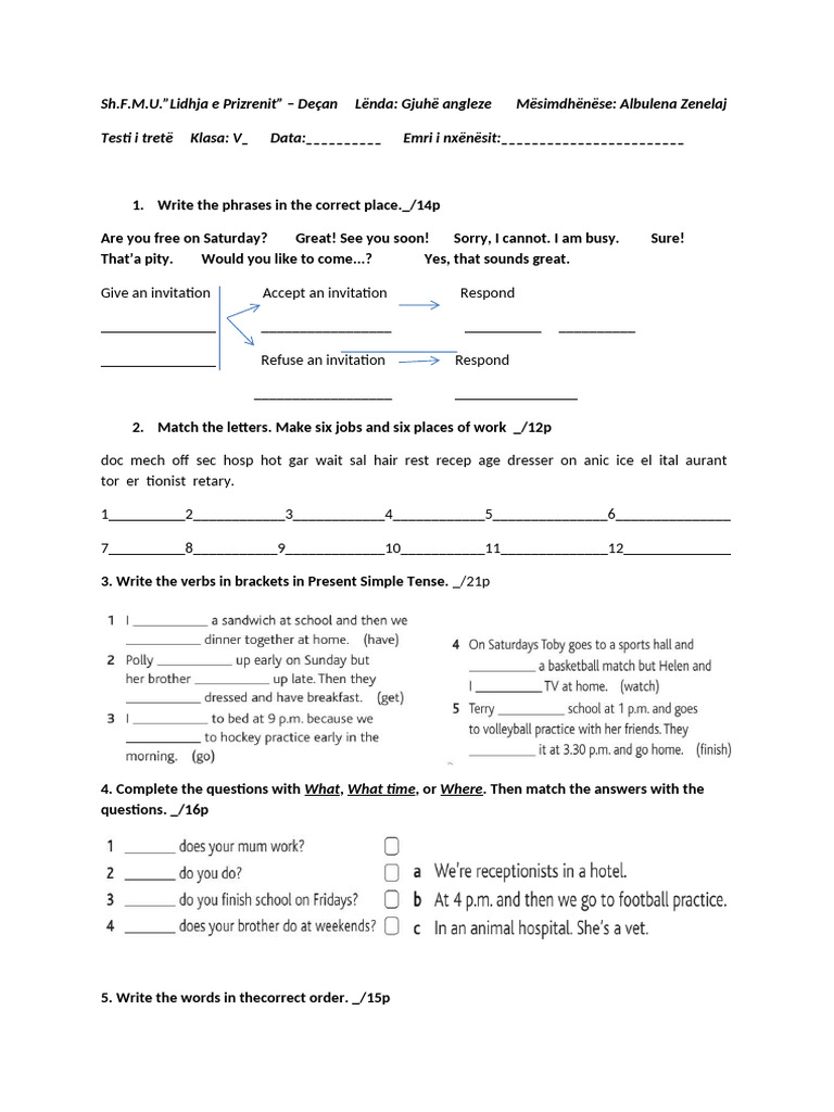 Test Mars5 | PDF