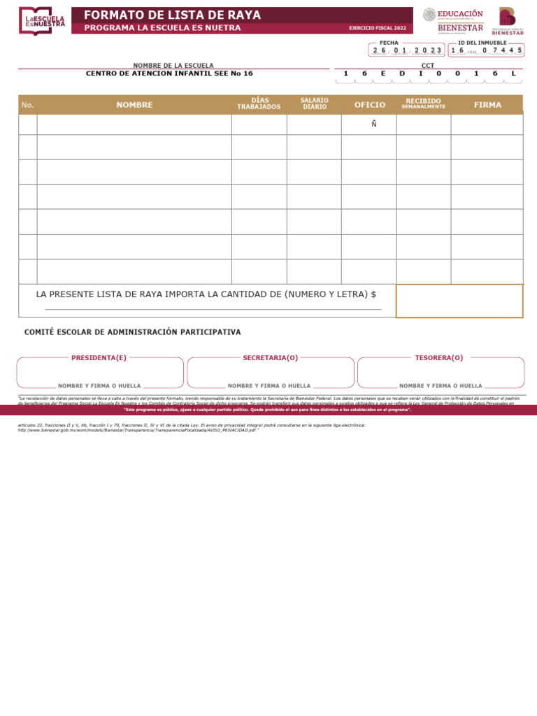 8 Lista de Raya | PDF