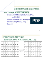 Generalized Patchwork Algorithm For Image Watermarking