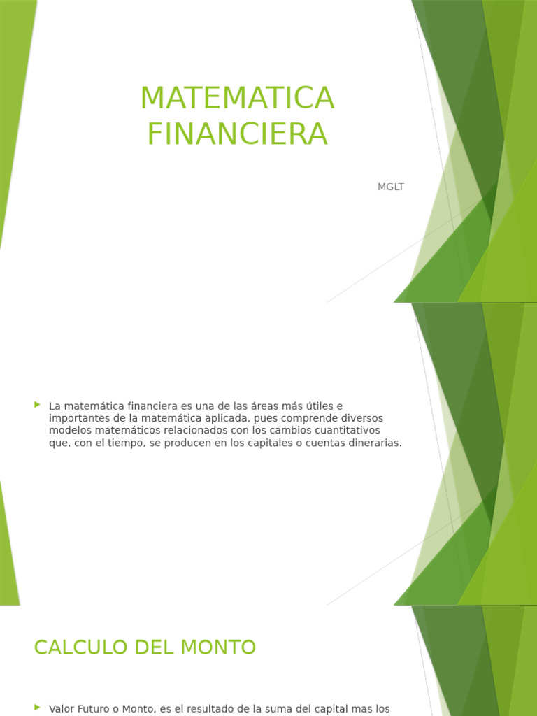 Matematica Financiera | PDF