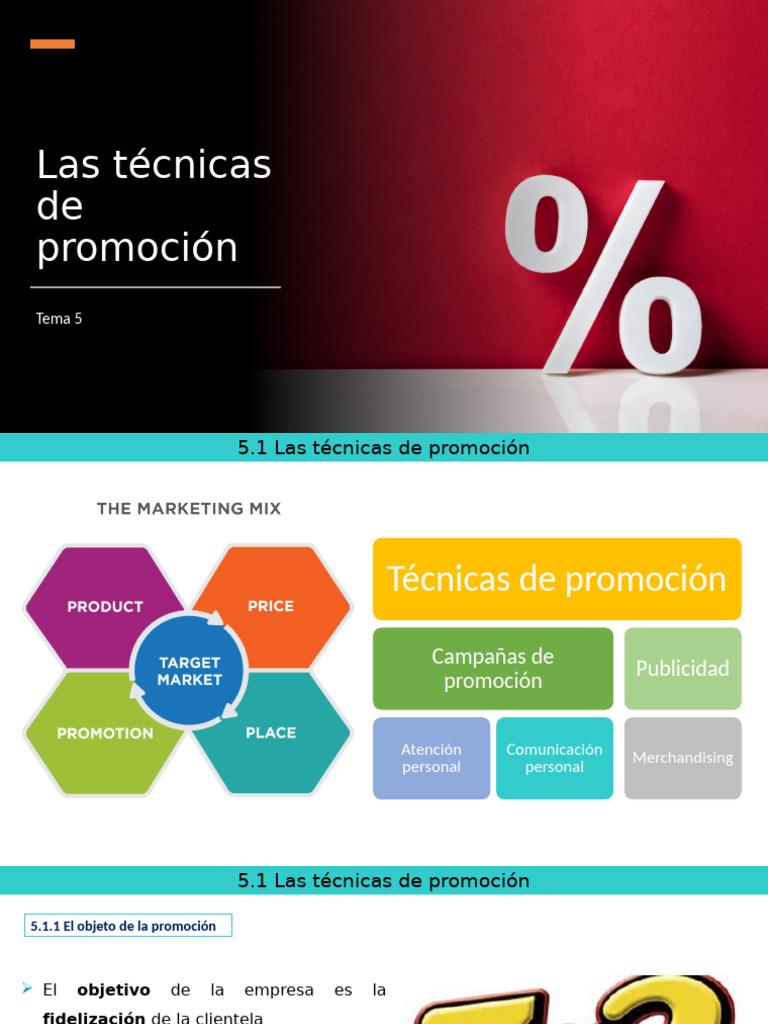 Las Técnicas de Promoción | PDF