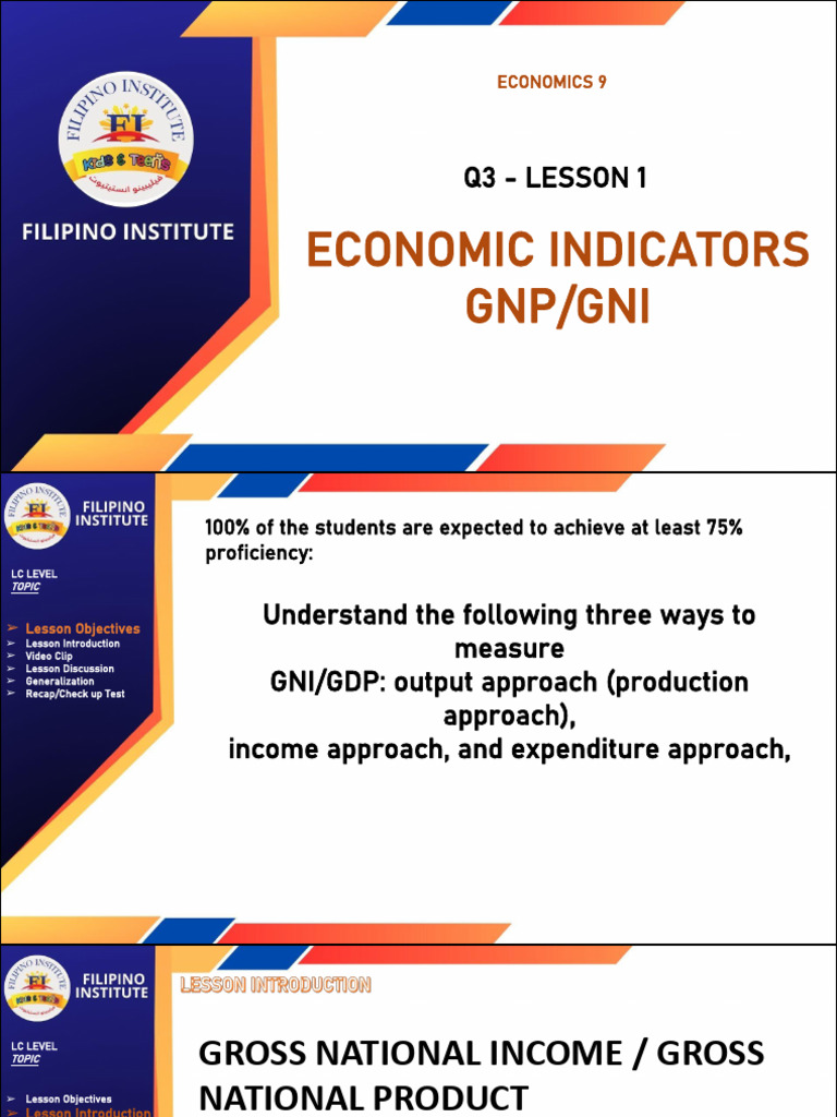Q3 L02 Economic Indicators Pdf