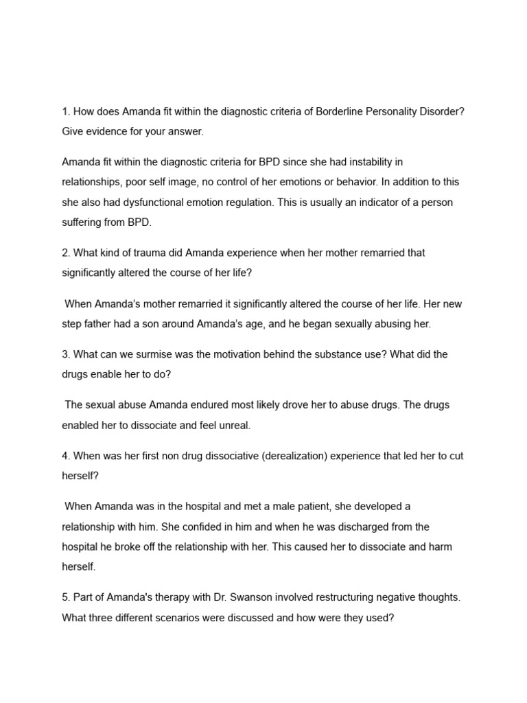 Case Study BPD | PDF