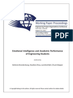 Working Paper Proceedings: Emotional Intelligence and Academic Performance of Engineering Students