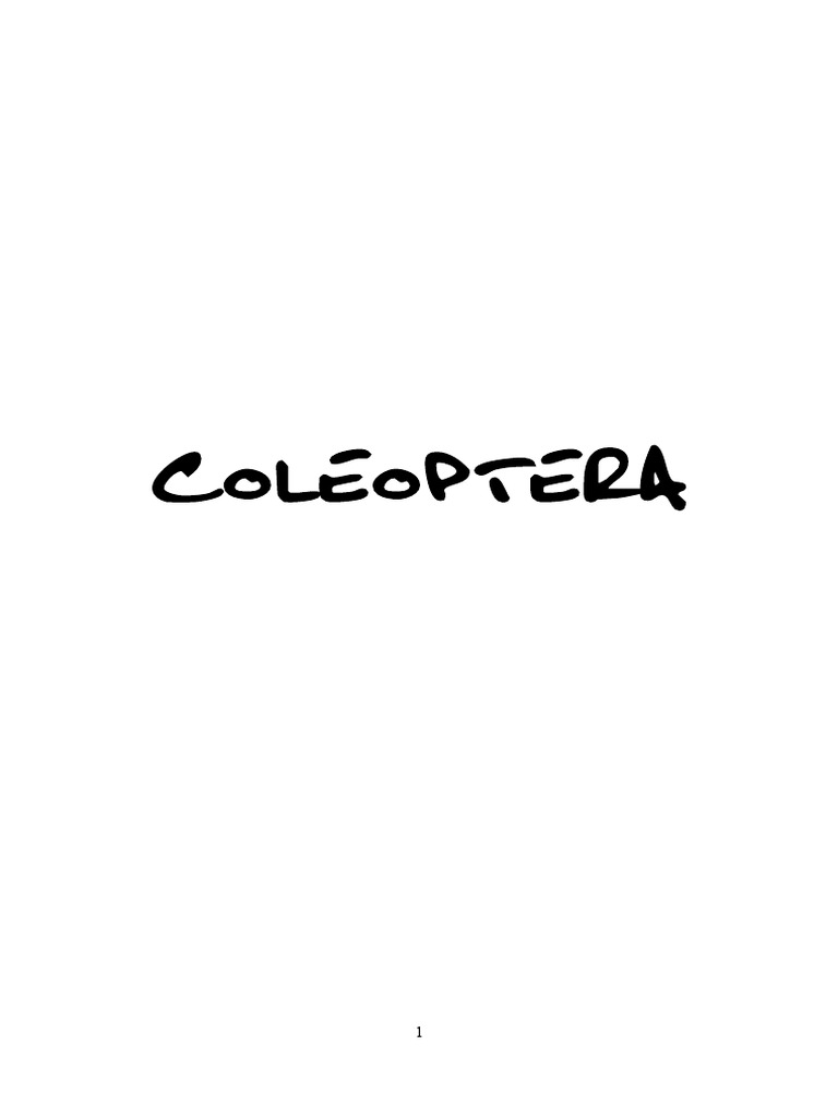 Coleopters | PDF