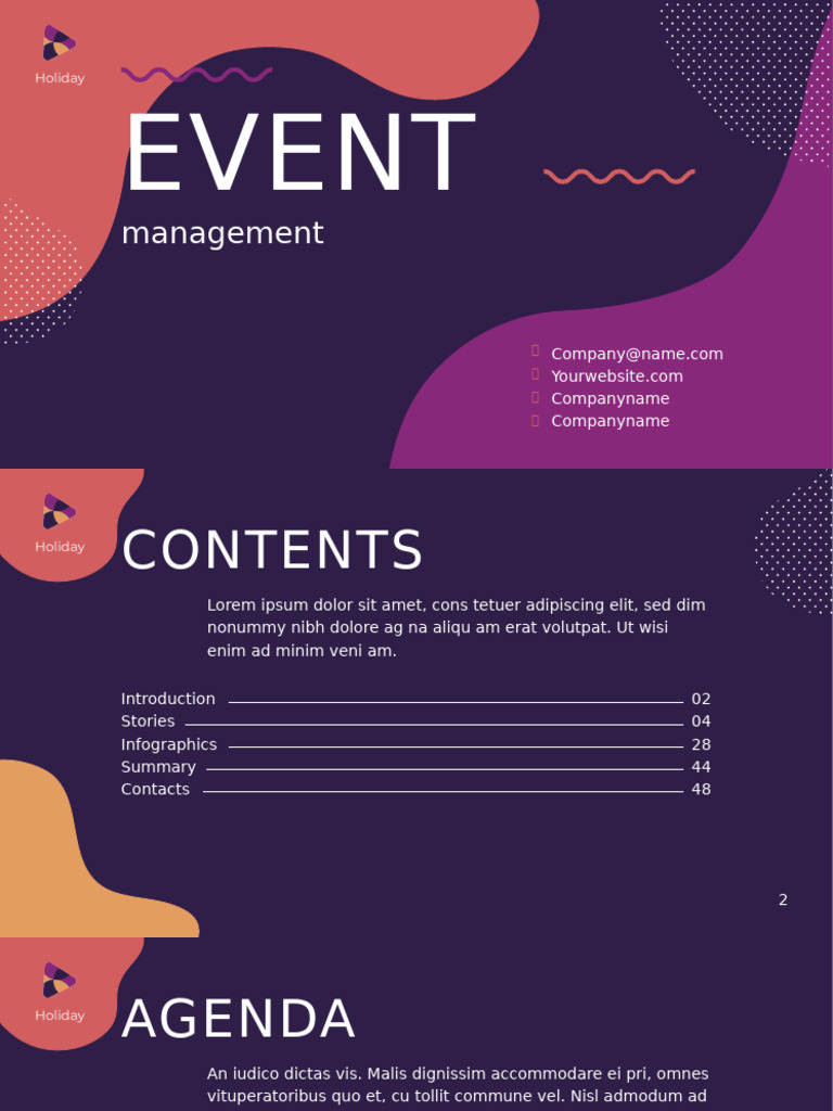 Event Management Overview and Agenda | PDF | Career & Growth