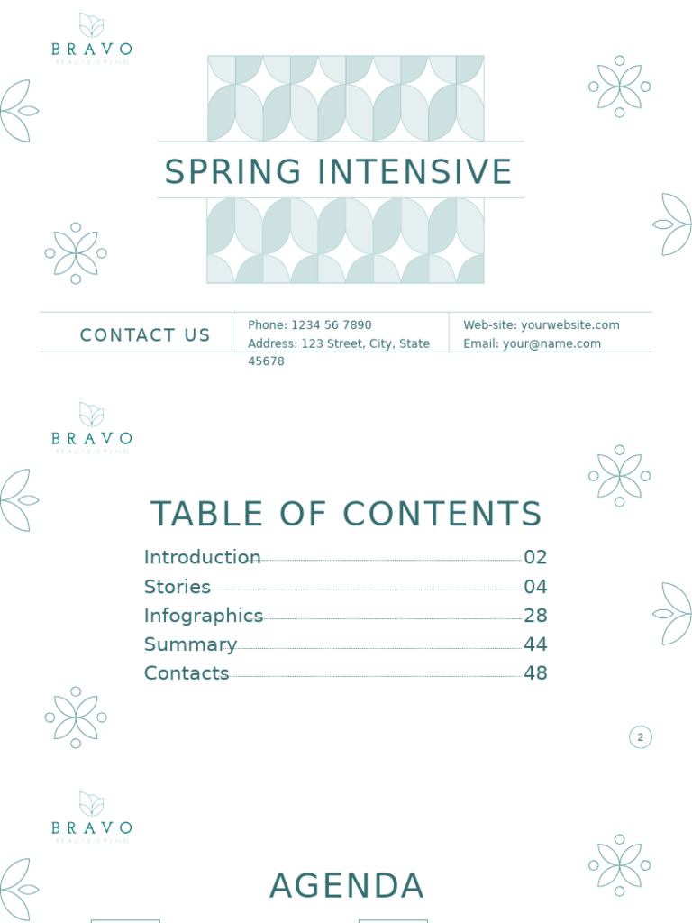 Beauty Salon Powerpoint Presentation Template Pdf Home Garden