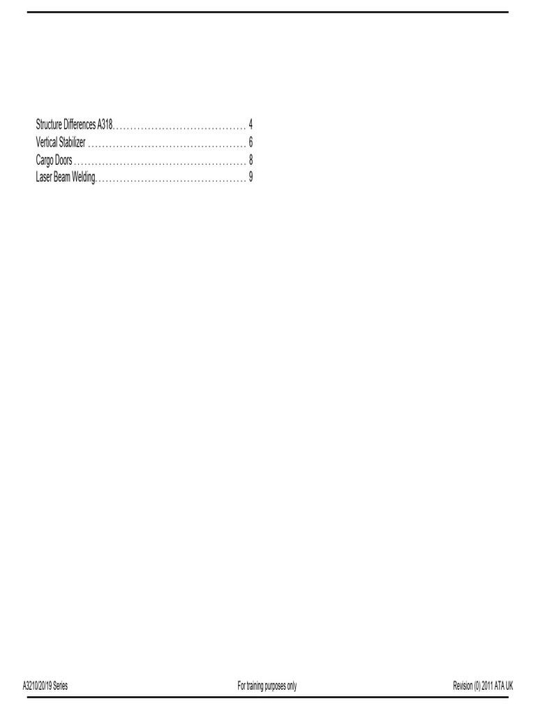 A320 Structural Overview and Differences | PDF | Aircraft | Aviation