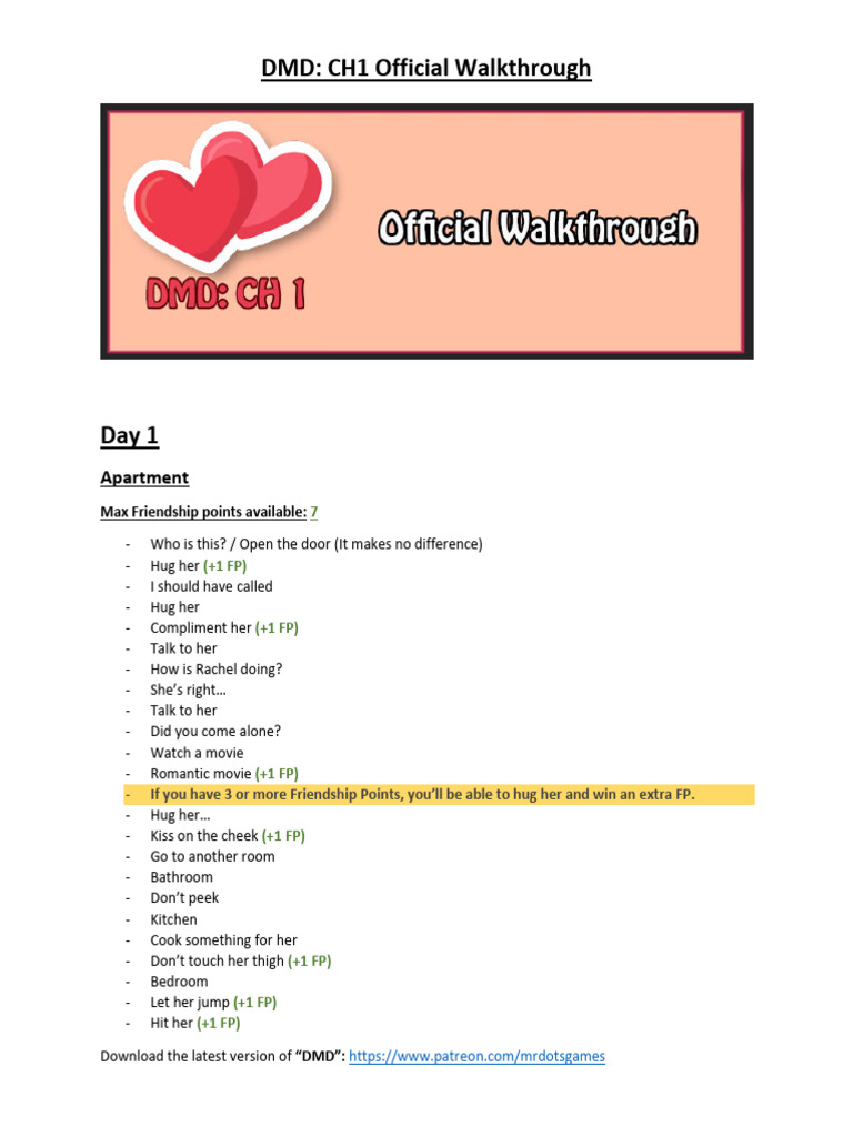 Walkthrough DMD - CH.1 | PDF