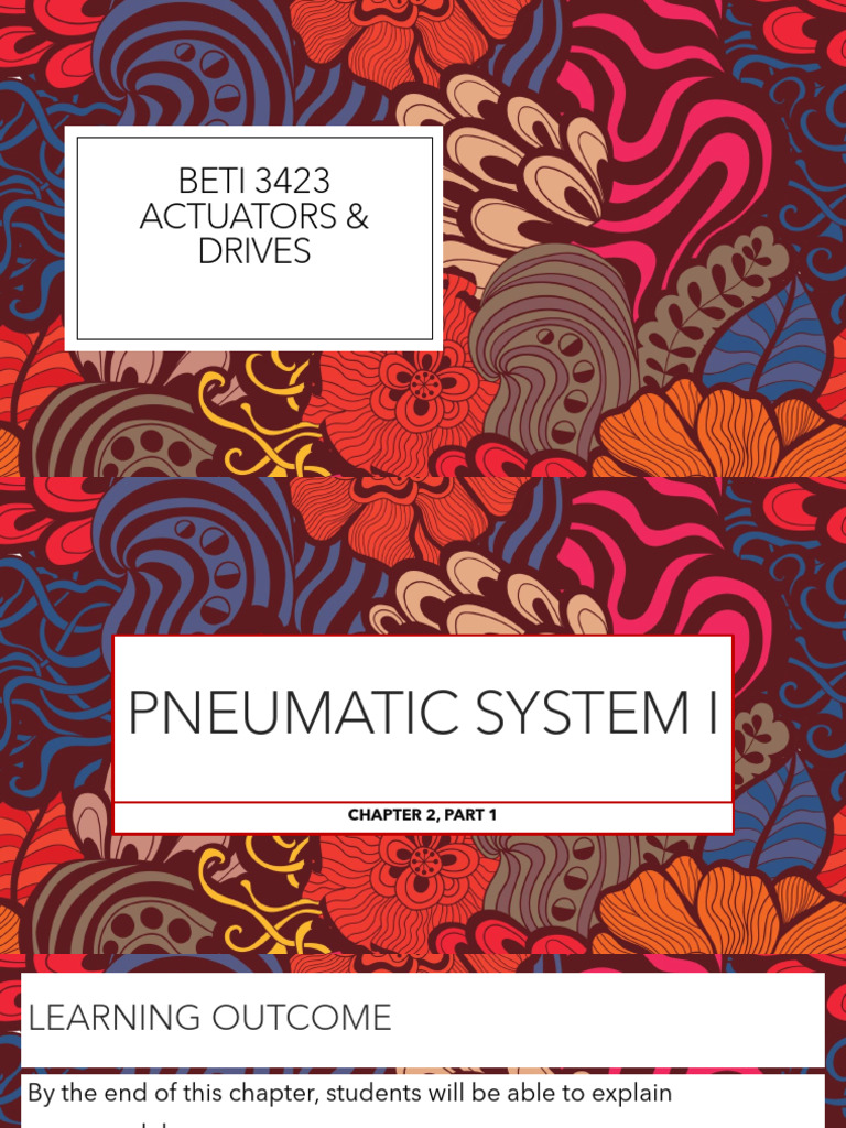 002.chapter 2 - Part I Pneumatic System (Lecture 2) | PDF
