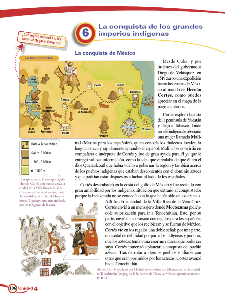 5° Doc. de lectura_La conquista de los grandes imperios americanos | PDF