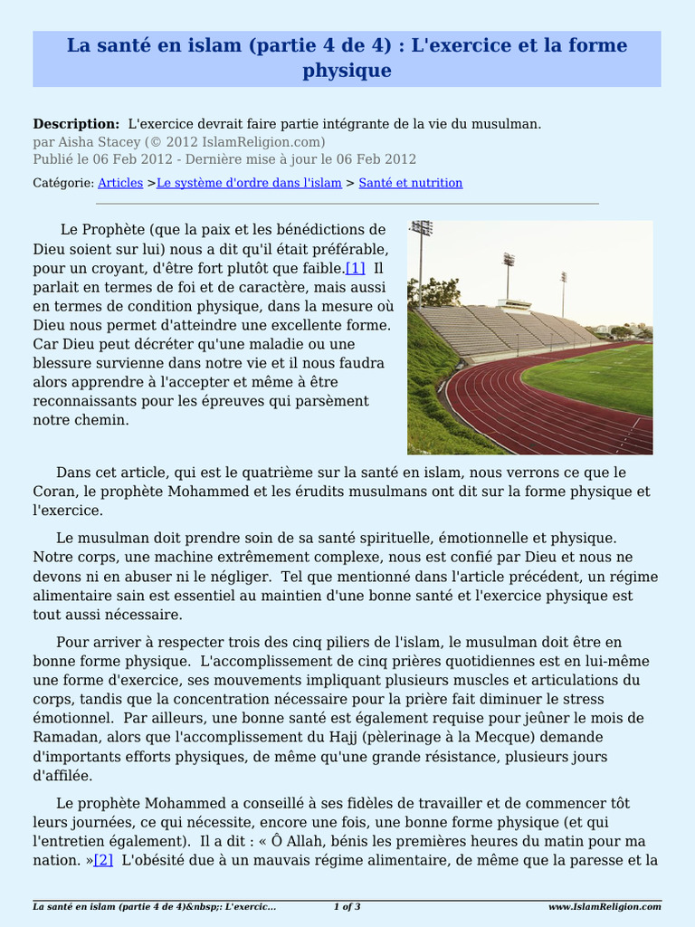 Health in Islam Part 4 of 4 1904 FR | PDF