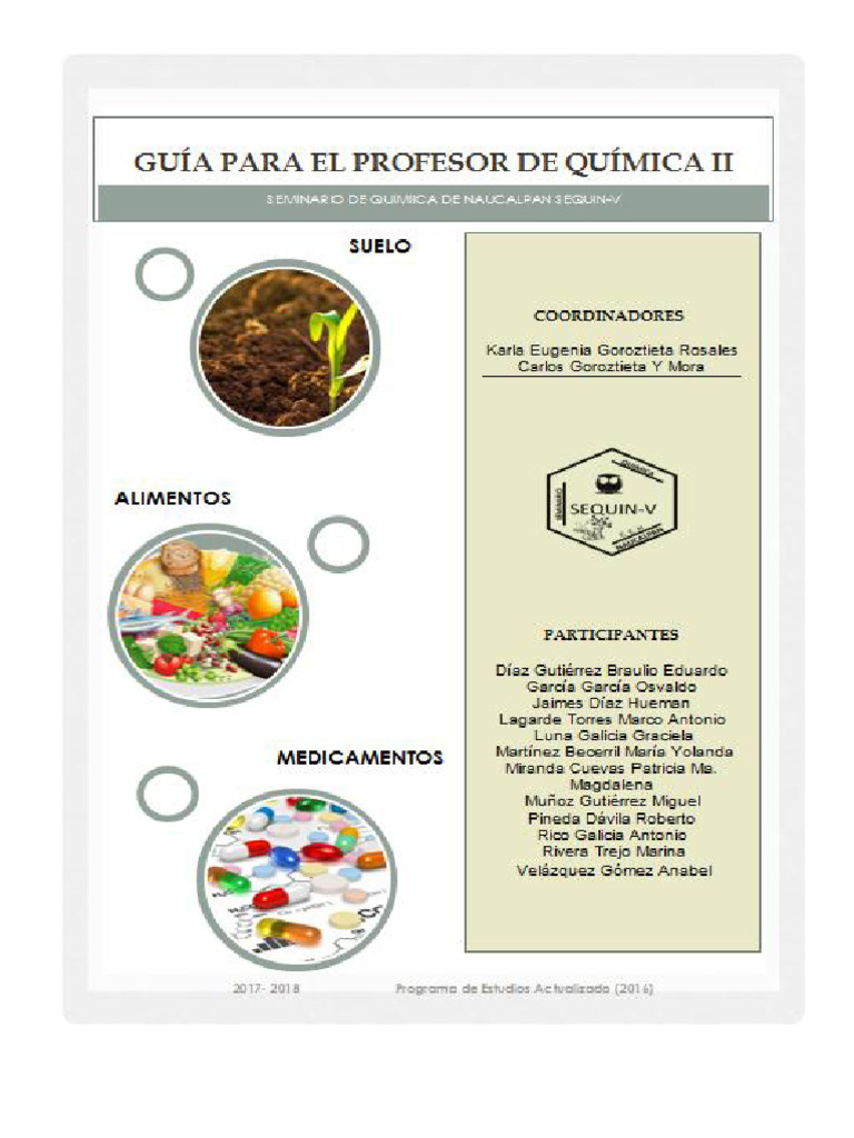 Guia para El Profesor Química II Patricia Miranda Cuevas SEQUIN | PDF