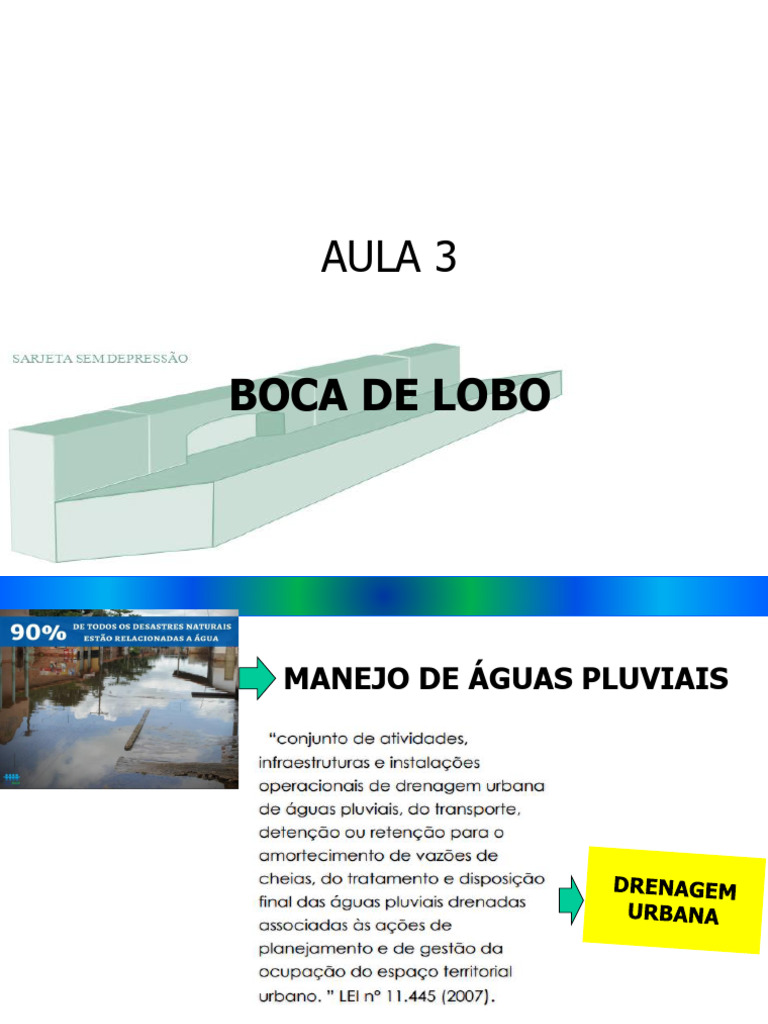 Drenagem Urbana - Aula 3 - Boca de Lobo | PDF