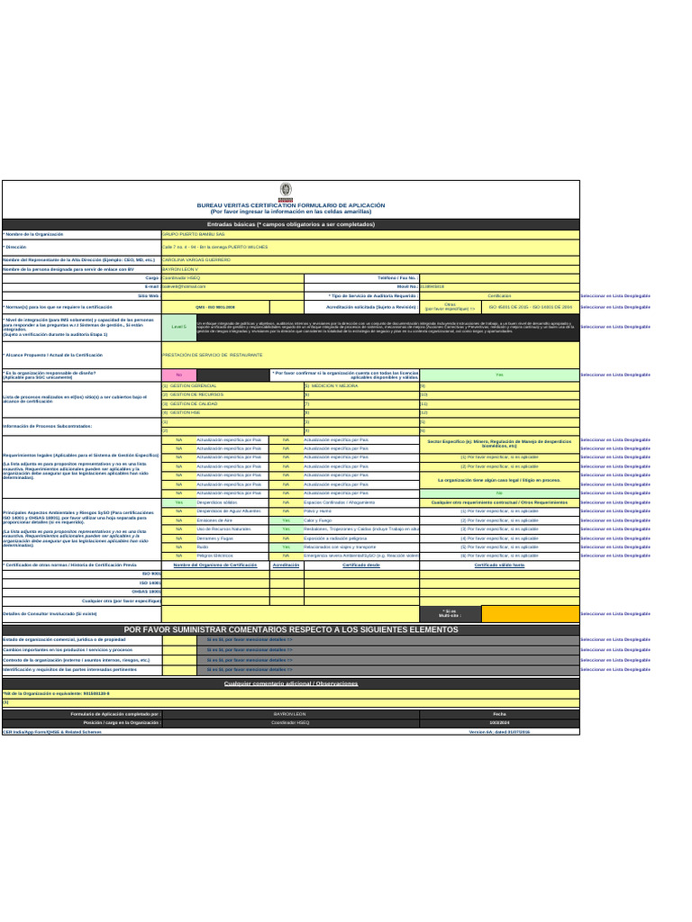 Application form 9 14 18 information from the client1 pto bambu pdf