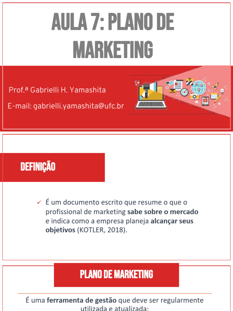 Aula 7 - Plano de Marketing | PDF
