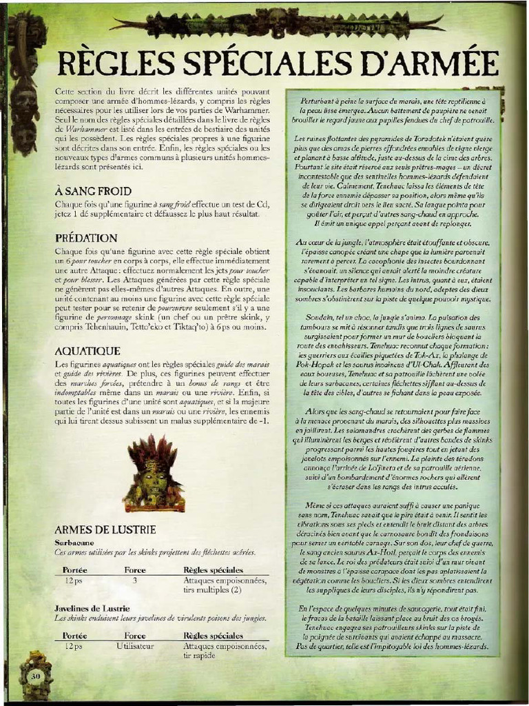 AOS - Hommes Lézards - Skinks sur Terradon Hommes Lézards