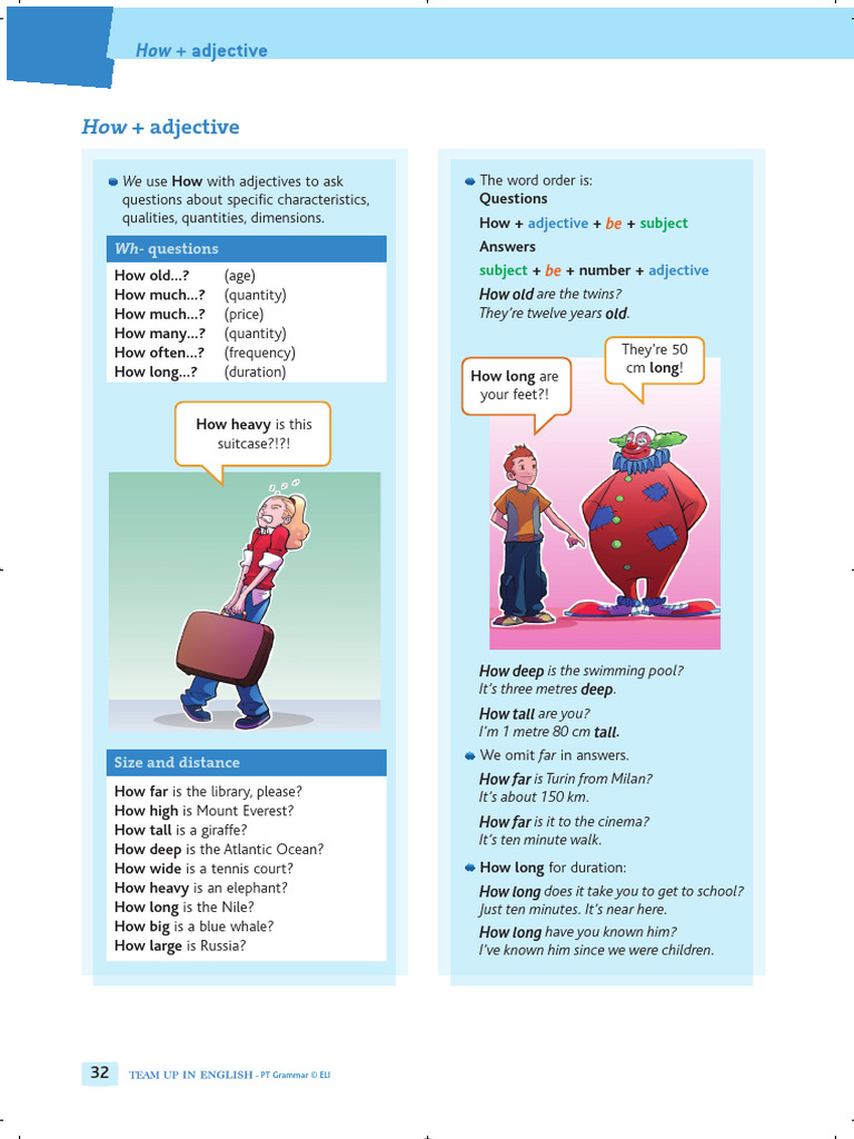 Uso de "How" en preguntas y exclamaciones | PDF | Estudios de idiomas ...