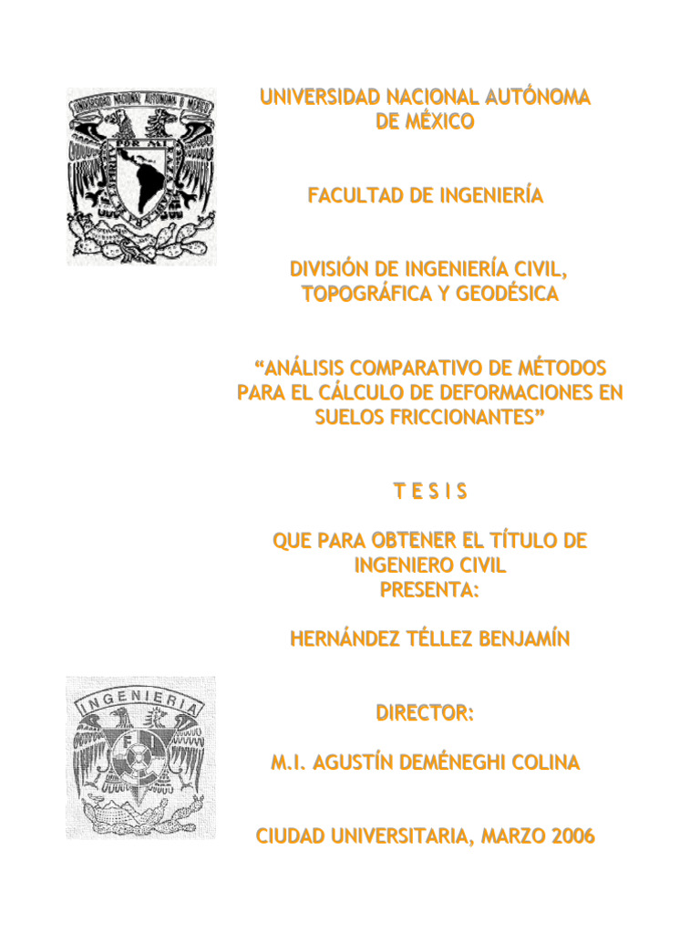 Tesis | PDF | Fundación (Ingeniería) | Elasticidad (Física)