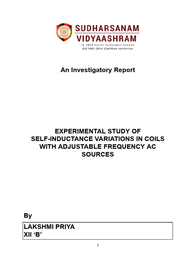 An Investigatory Report (LP) | PDF