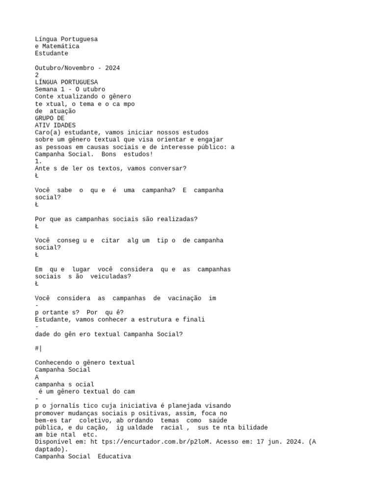 Revisa Goias 1a Serie Respostas | PDF