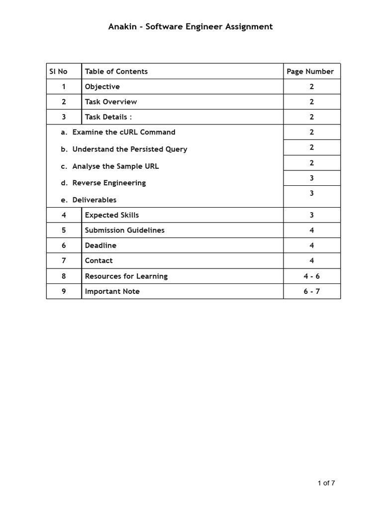 Software Engineer Assignment - Trip | PDF