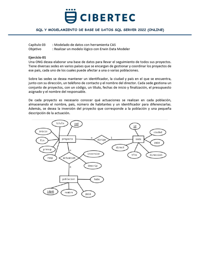 Tarea 01 - Modelo Logico en Erwin | PDF