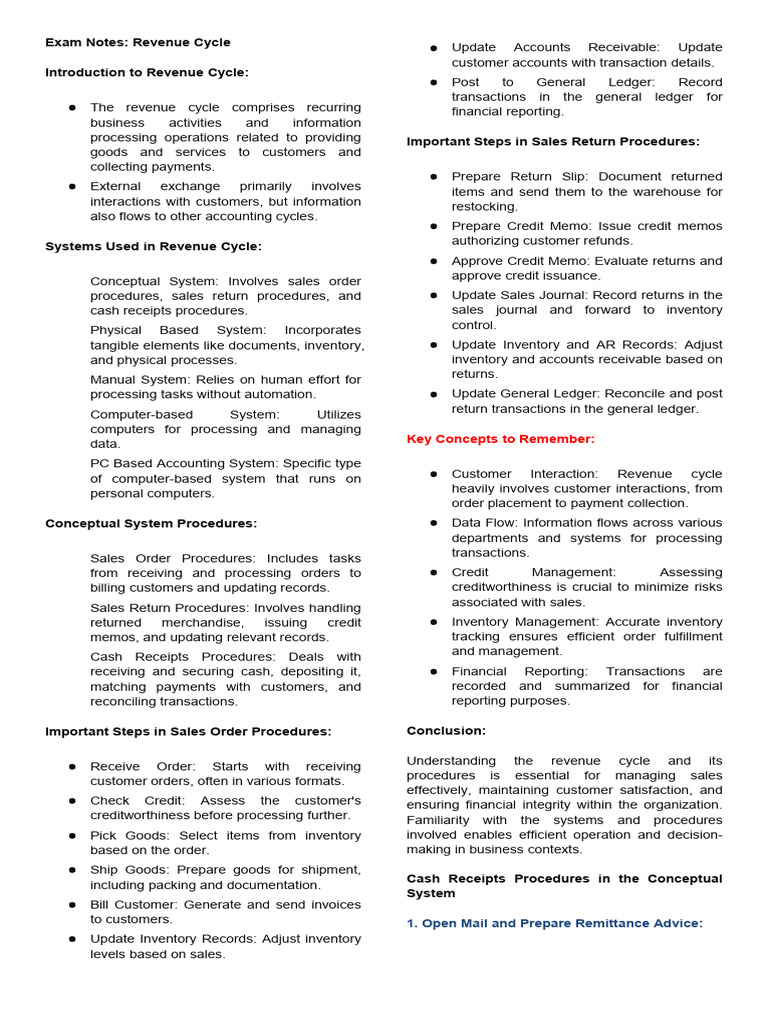 Revenue Cycle Management Overview | PDF | Point Of Sale | Receipt