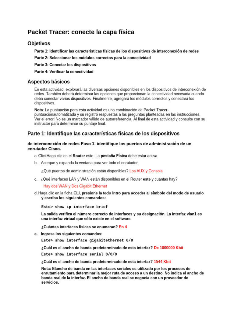 Ok 4 7 1 packet tracer connect the physical layer pdf