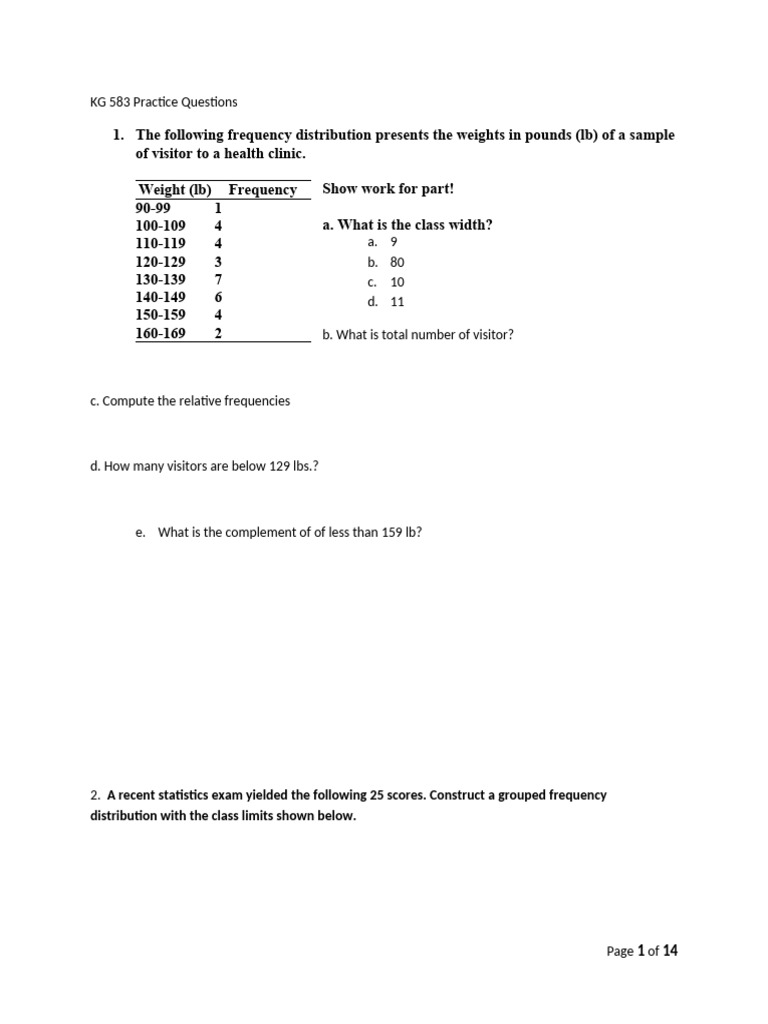 KG 583 R QPractice Questions No Answers Proficiency Ans Exam - Tagged | PDF