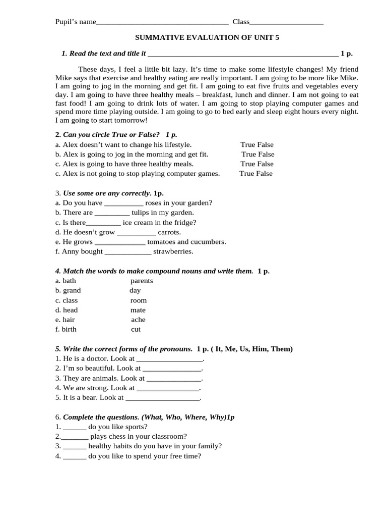 Test Unit 1 | PDF