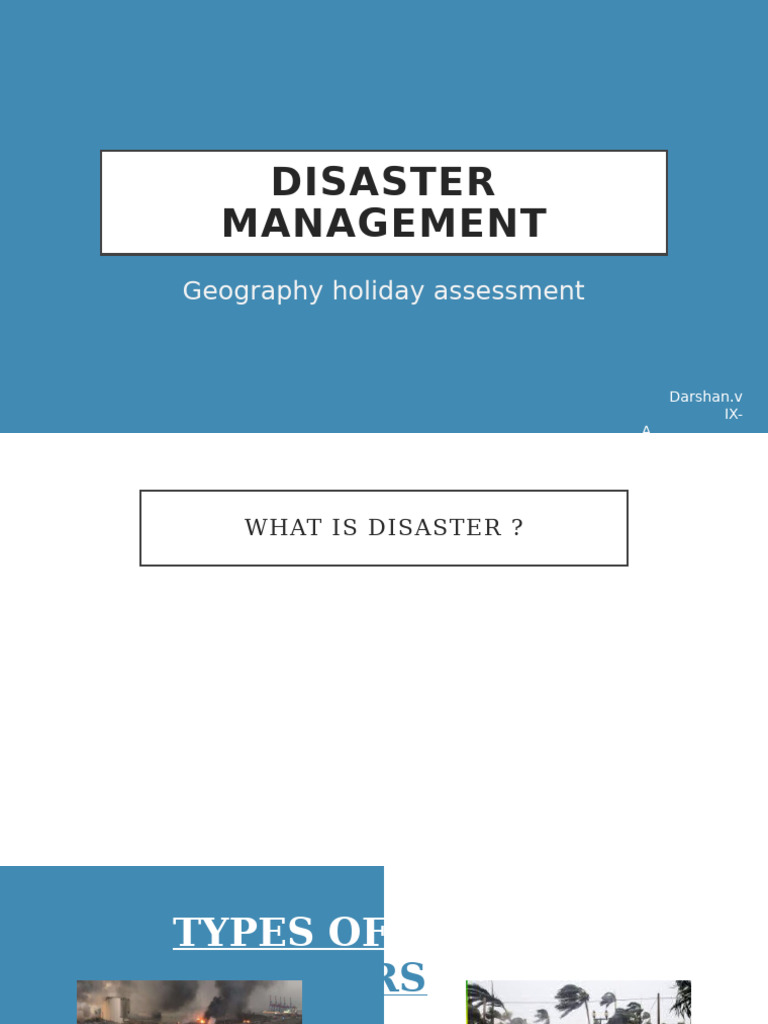 Disaster Management - Copy | PDF