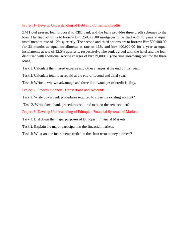 Coc Assessment of Loan Proposals | PDF | Computers