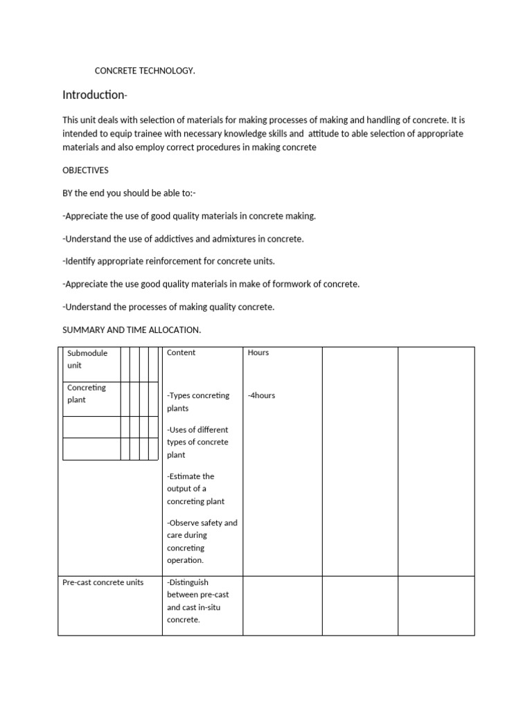 CONCRETE TECHNO-WPS Office | PDF | Concrete | Structural Engineering
