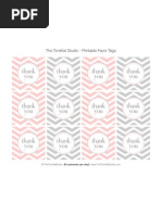 Chevron Favor Tags - The Tomkat Studio
