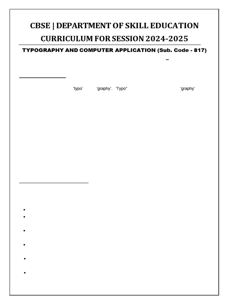 817 Typography Computer Applications Xi | PDF