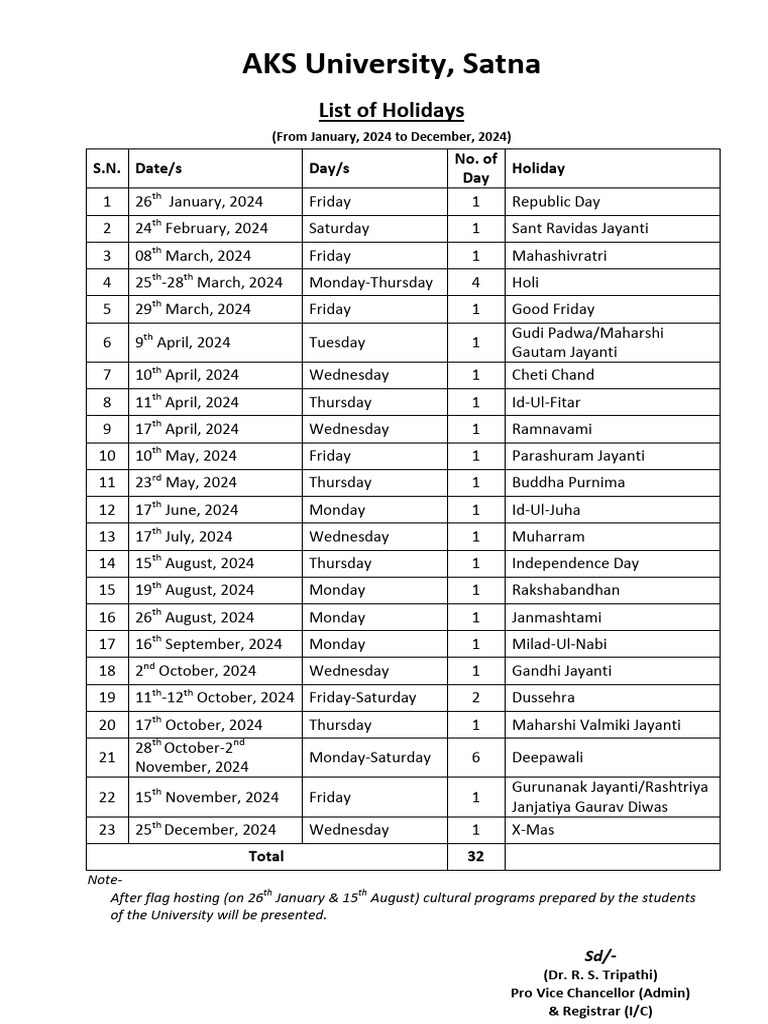 List of Holidays2024 PDF
