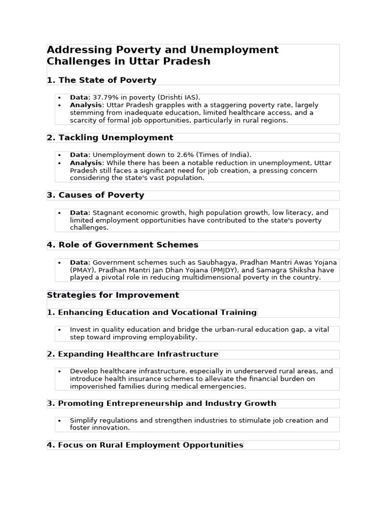 Poverty In Up Final Pdf Poverty Poverty Homelessness