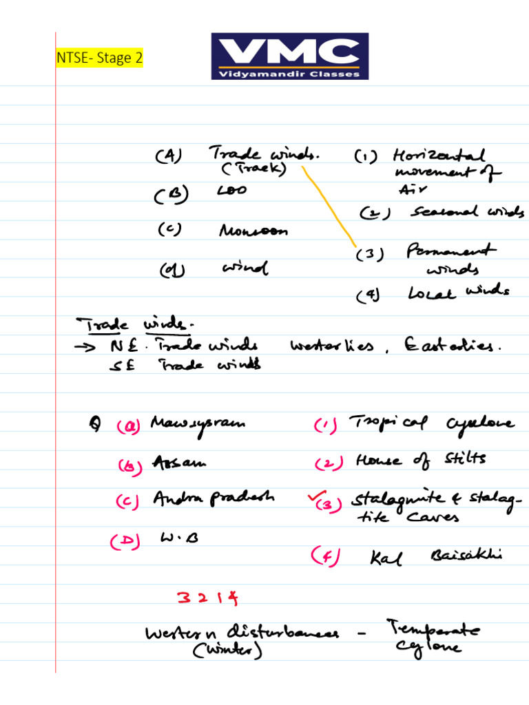 SST Ntse Stage 2 Class 2 | PDF