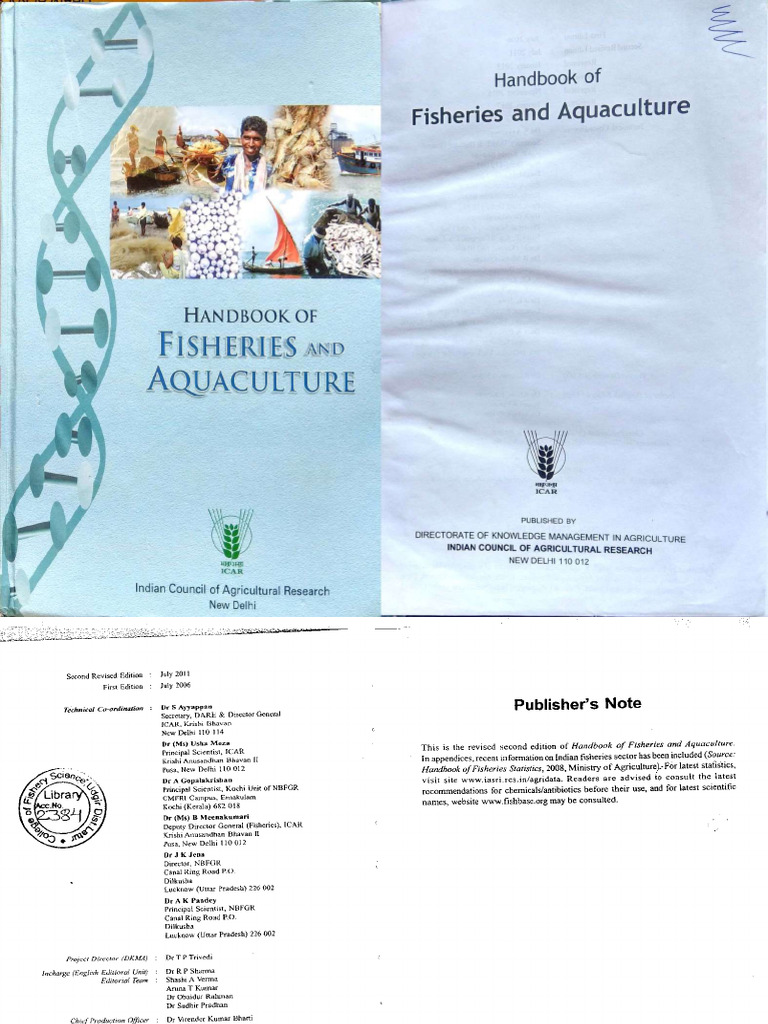 Icar Handbook Of Fisheries Aquaculture Compressed Pdf