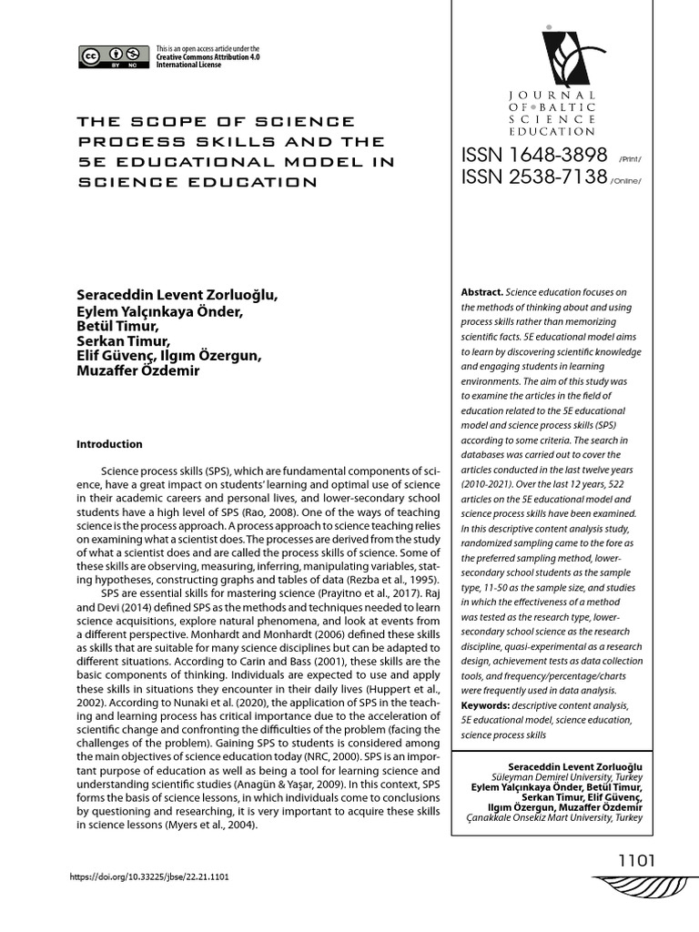 1101-1118.zorluoglu JBSE Vol.21 No.6 | PDF