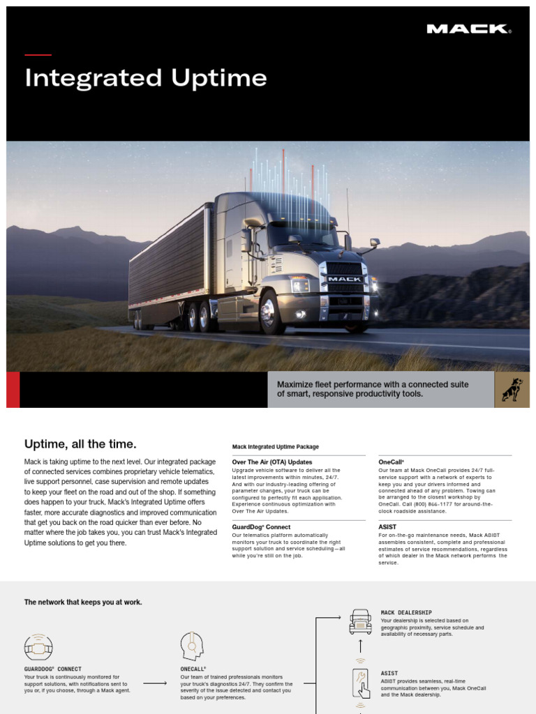 Mack Integrated Uptime Ss Iu Ox | PDF