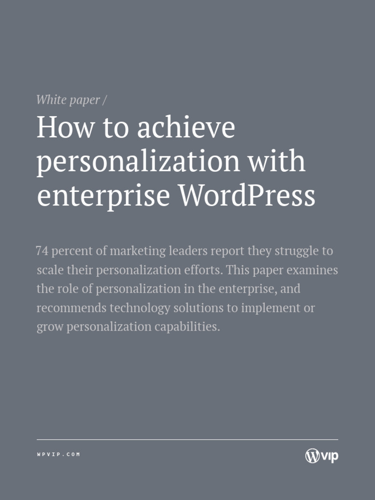 Personalization Whitepaper | PDF