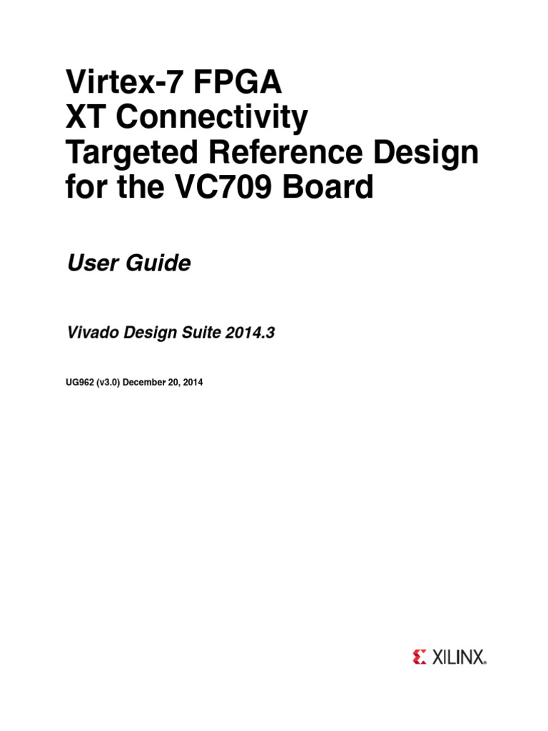 Ug962 v7 Vc709 XT Connectivity TRD Ug | PDF