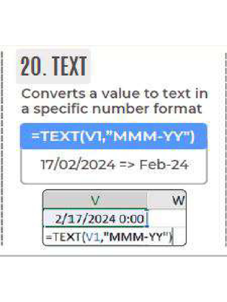 how to format text in excel formula