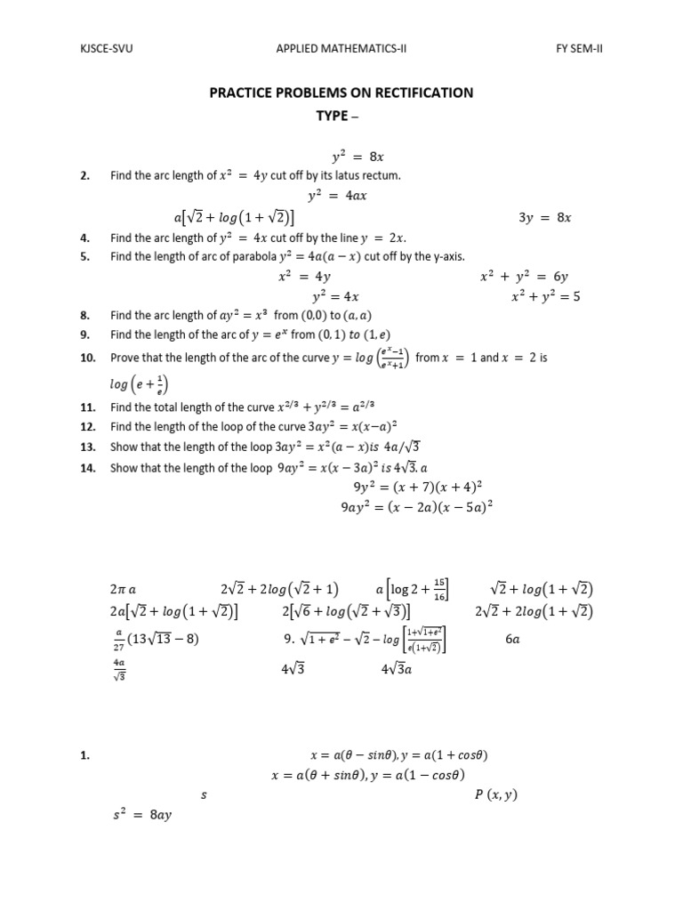 Practice Problems On Rectification | PDF