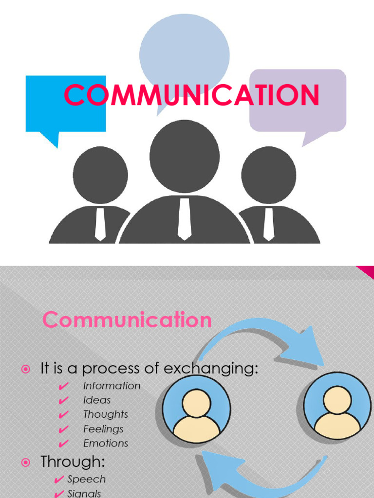 1 Communication 1 | PDF