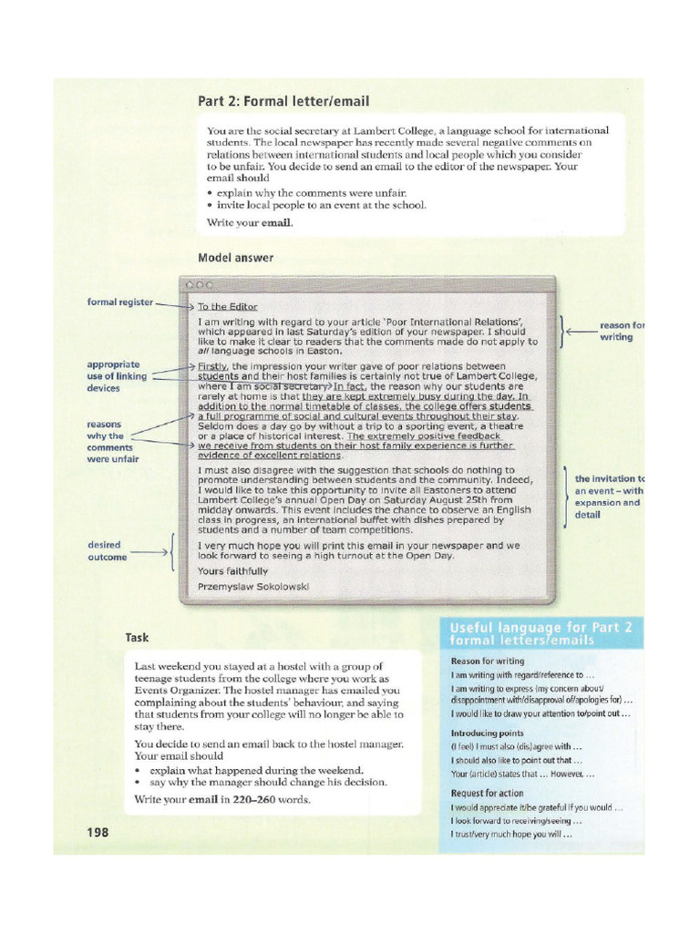 Model Formal Letter | PDF