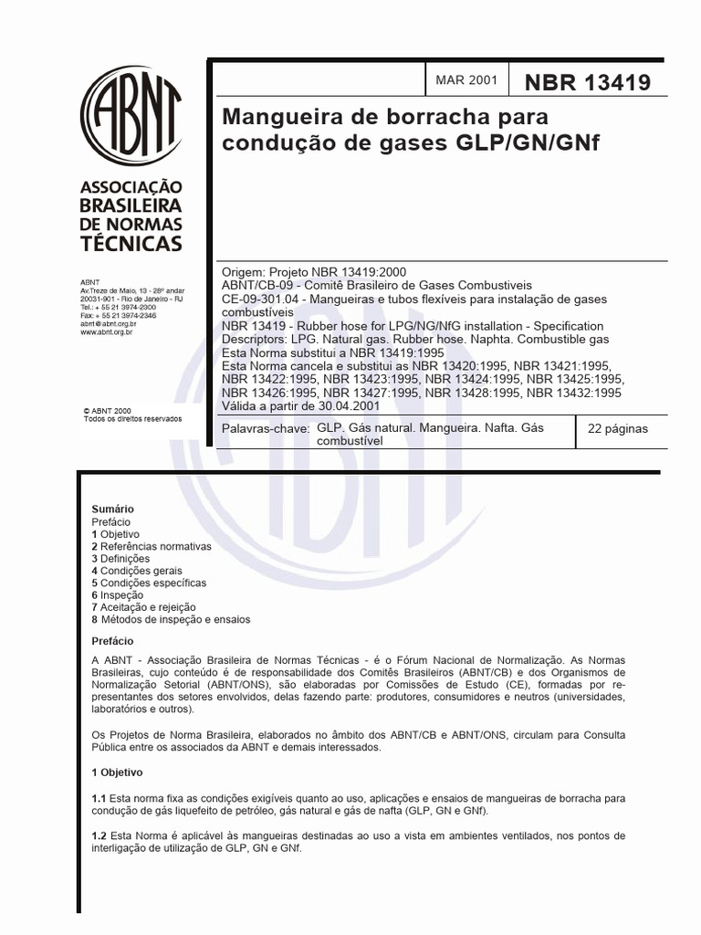Abnt NBR 13419 2001 | PDF