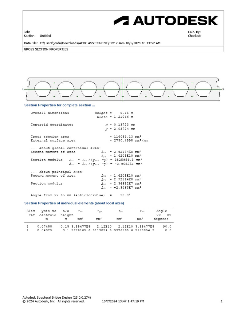 Section Properties | PDF